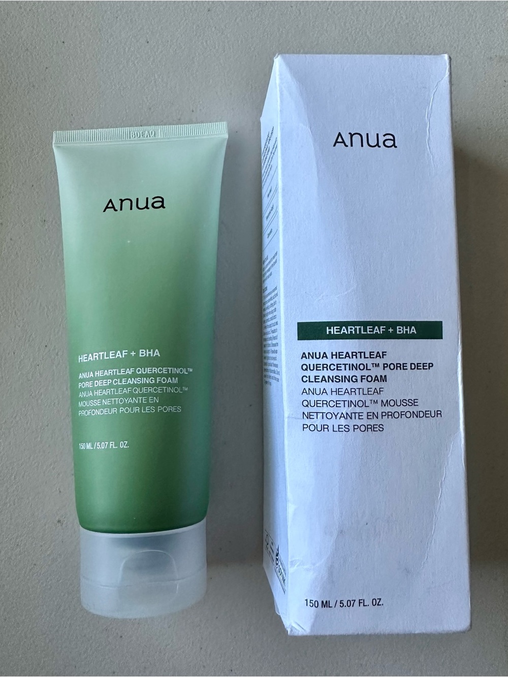 Anua Heartleaf + BHA Quercetinol Pore Deep Cleansing Foam 5.07oz NIB